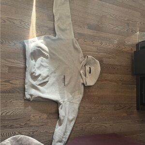Essentials Light Gray Hoodie Sweater